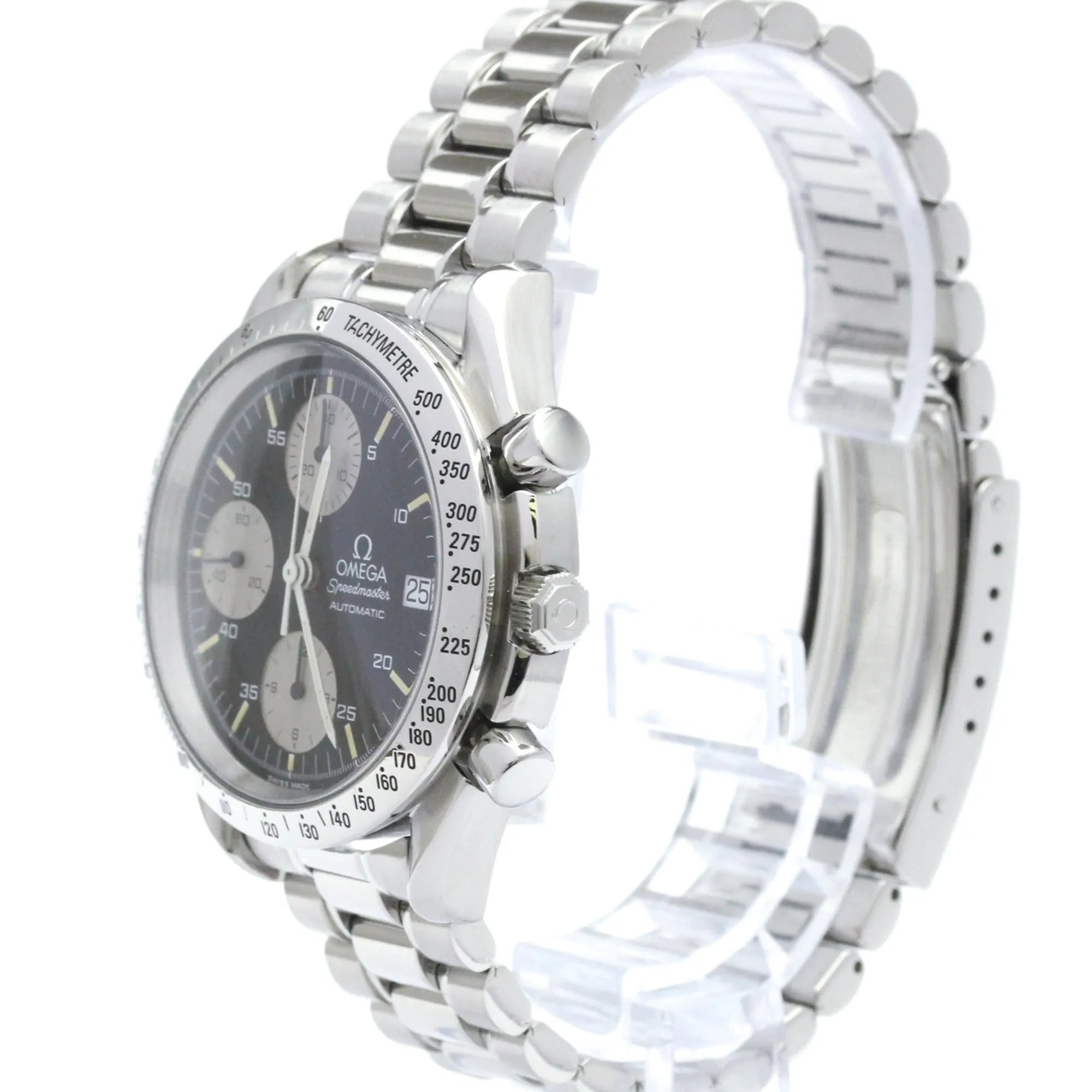 Omega Speedmaster Date Chronograph Automatic Stainless Steel Watch (Pre-Owned)