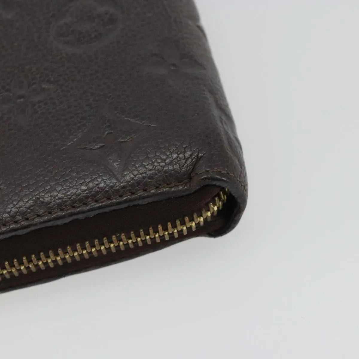 Louis Vuitton Zippy Wallet Nm Leather Empreinte Brown Leather Wallets Accessory (Pre-Owned)