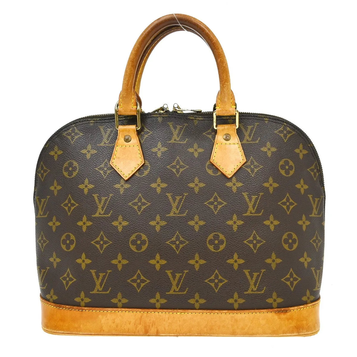 Louis Vuitton Alma Monogram Canvas Brown Canvas Handbag (Pre-Owned)
