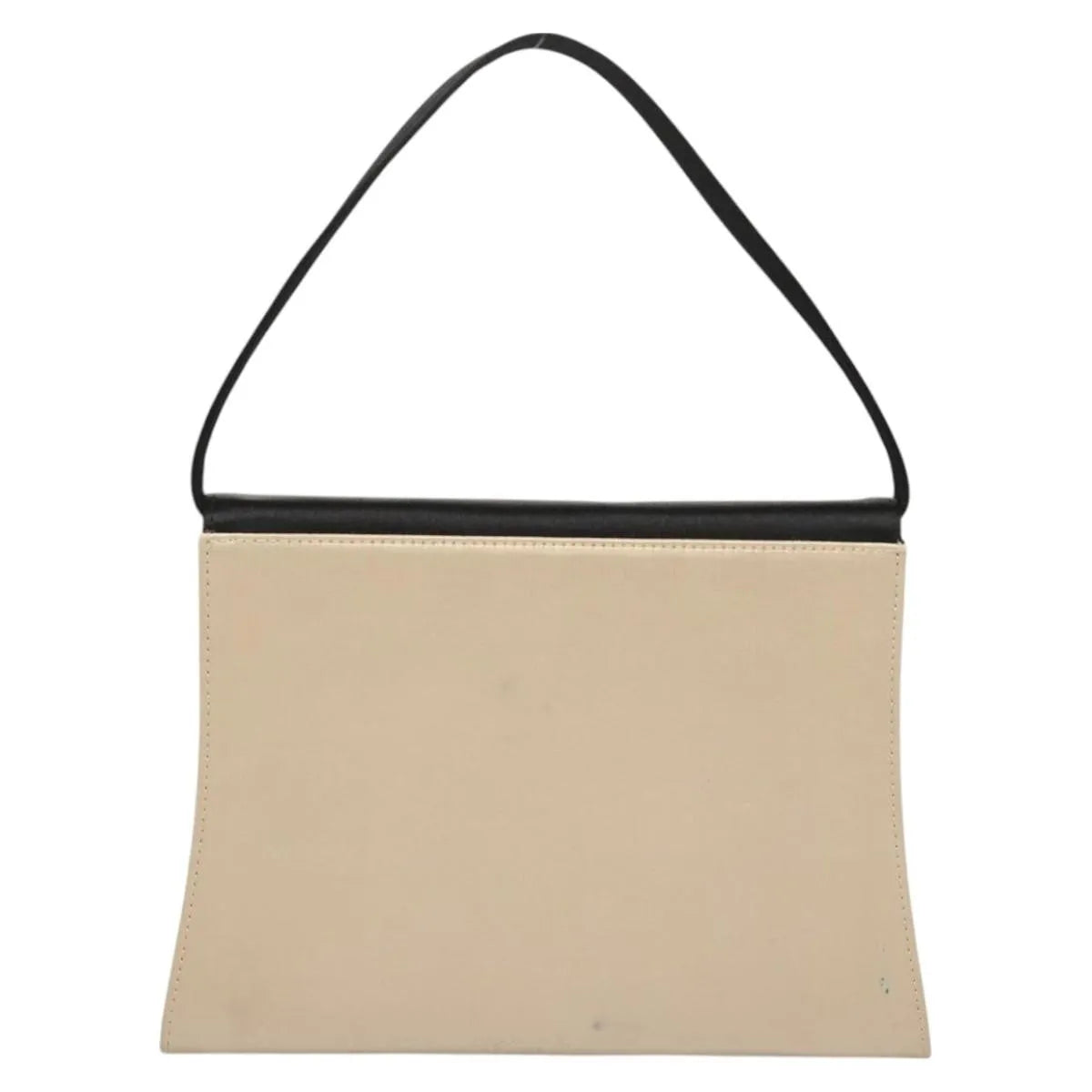 Salvatore Ferragamo Vala Suede Beige Satin Handbag (Pre-Owned)