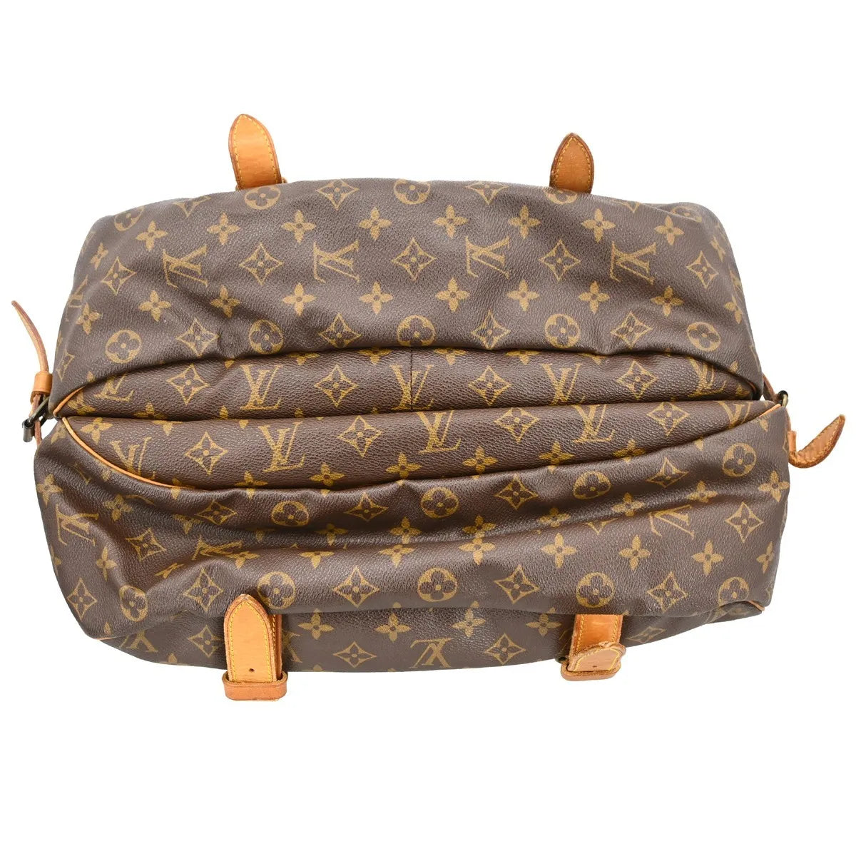 Louis Vuitton Saumur Monogram Canvas Brown Canvas Shoulder Bag Bag (Pre-Owned)