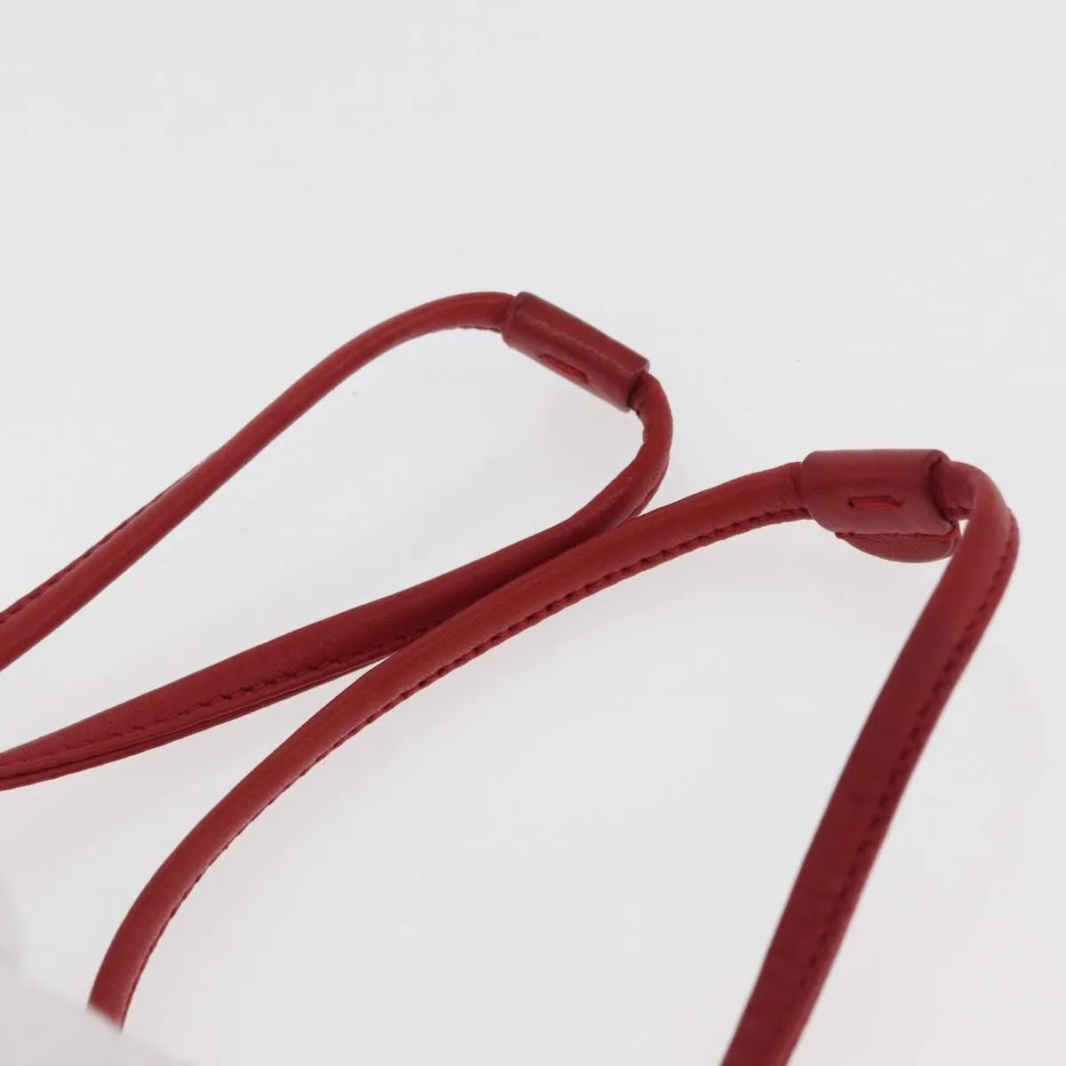 Saint Laurent Teddy Bucket Leather Red Leather Shoulder Bag Bag (Pre-Owned)