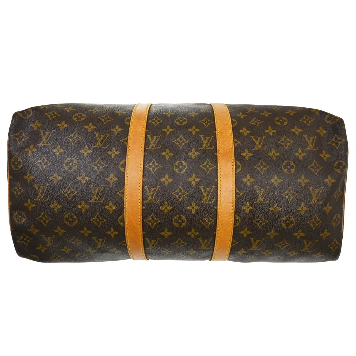 Louis Vuitton Keepall Bag Monogram Canvas Brown Canvas Travel Bag Bag (Pre-Owned)