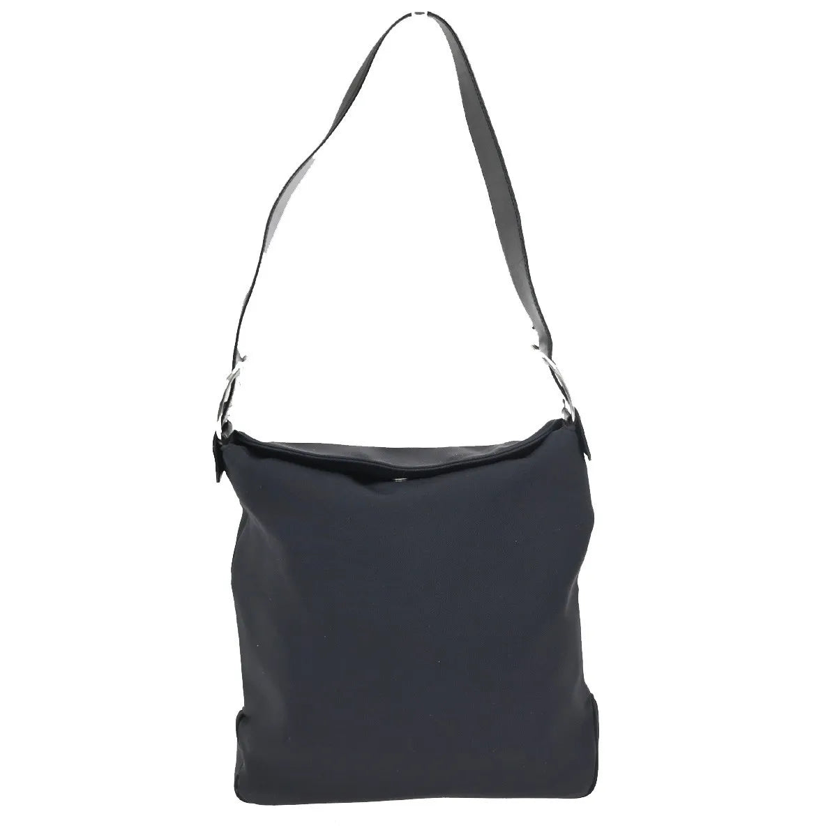 Salvatore Ferragamo Vara Nylon Black Nylon Shoulder Bag Bag (Pre-Owned)