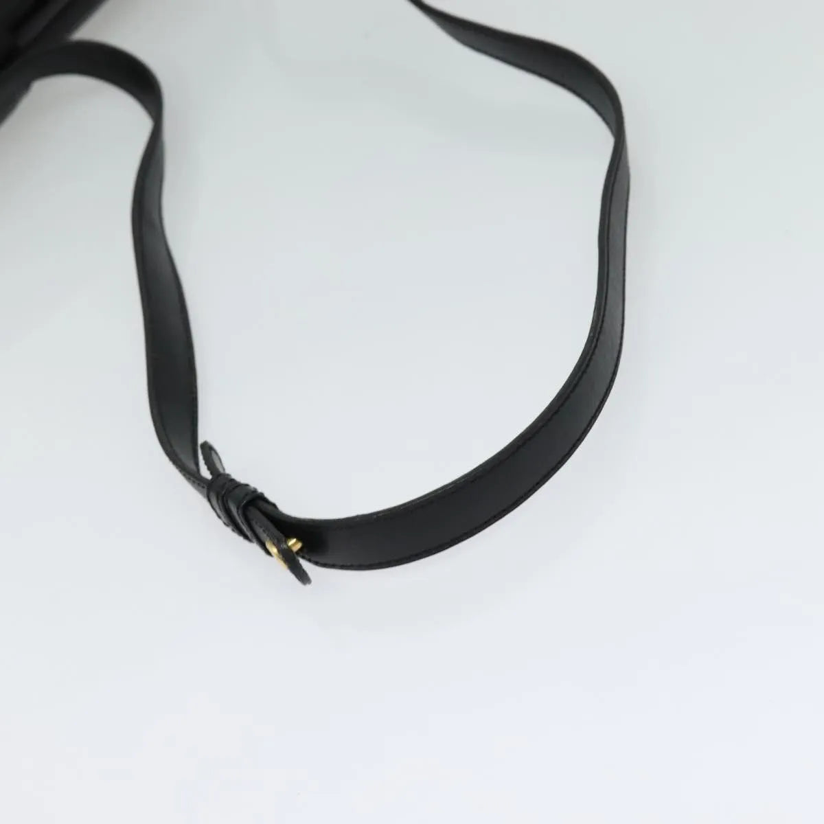 Celine Vintage Leather Black Leather Shoulder Bag Bag (Pre-Owned)