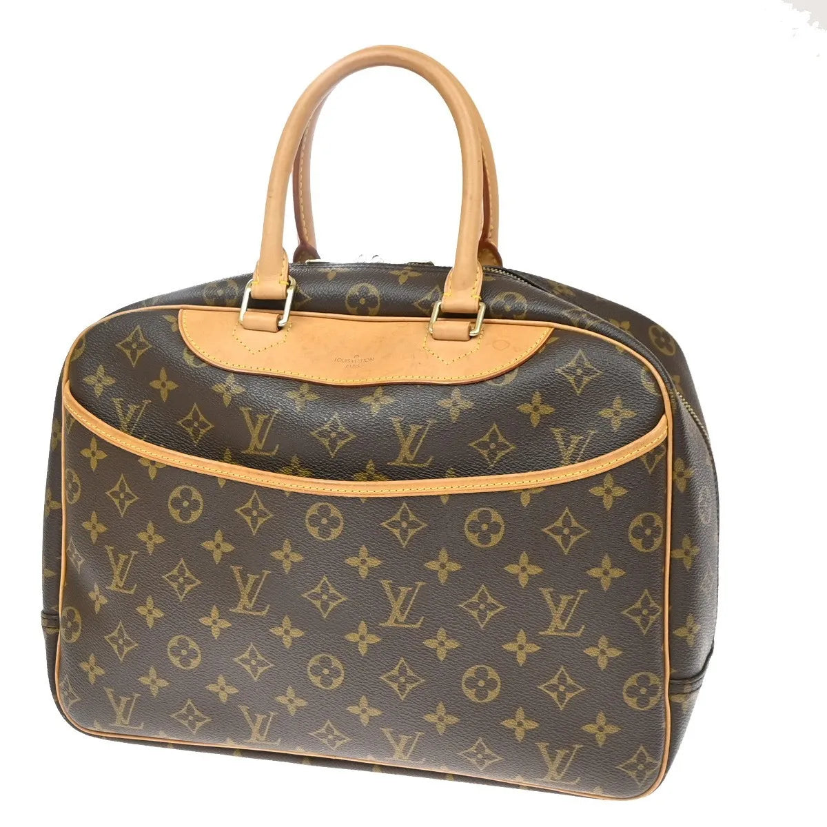 Louis Vuitton Deauville Monogram Brown Canvas Handbag (Pre-Owned)