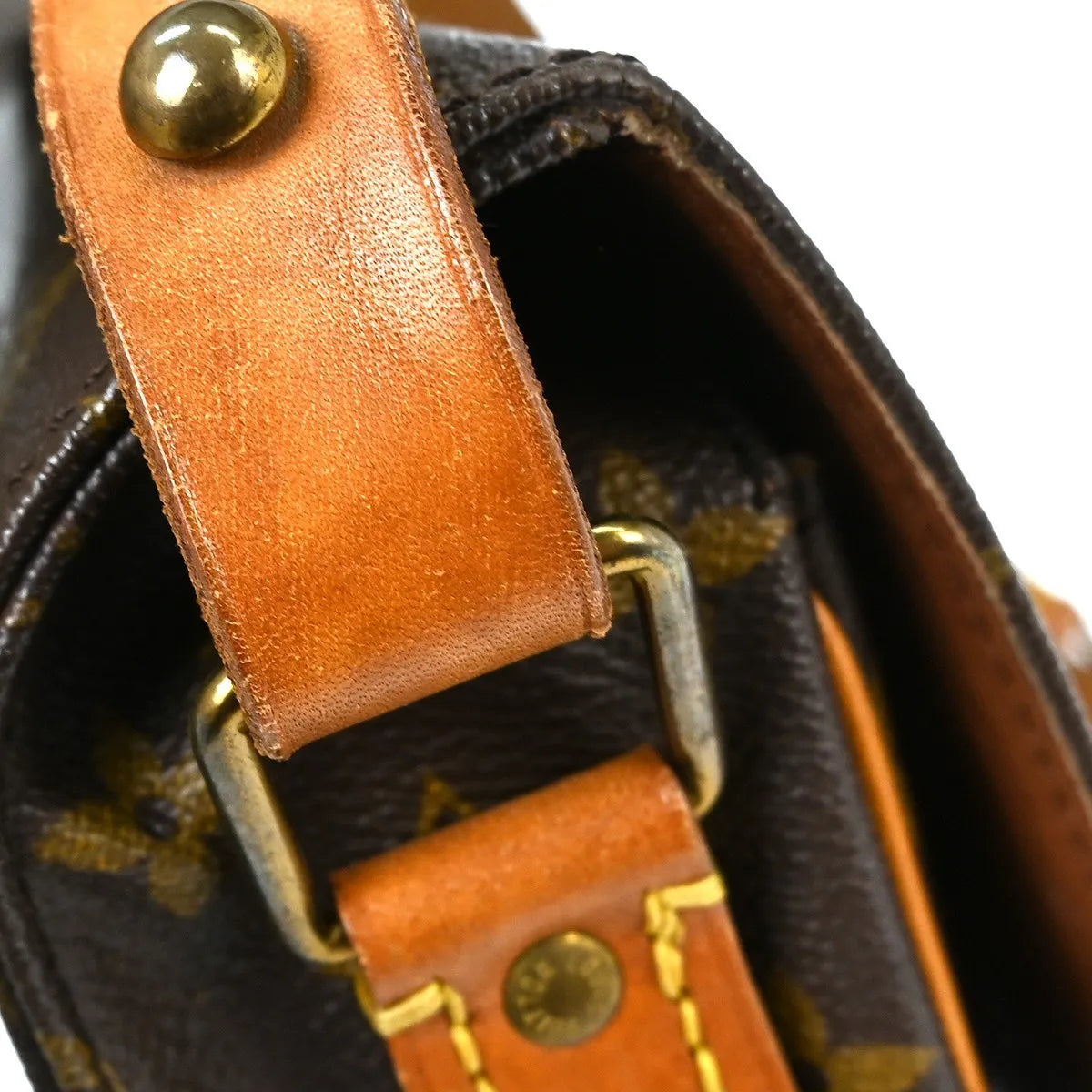 Louis Vuitton Cartouchiere Monogram Canvas Brown Canvas Shoulder Bag Bag (Pre-Owned)
