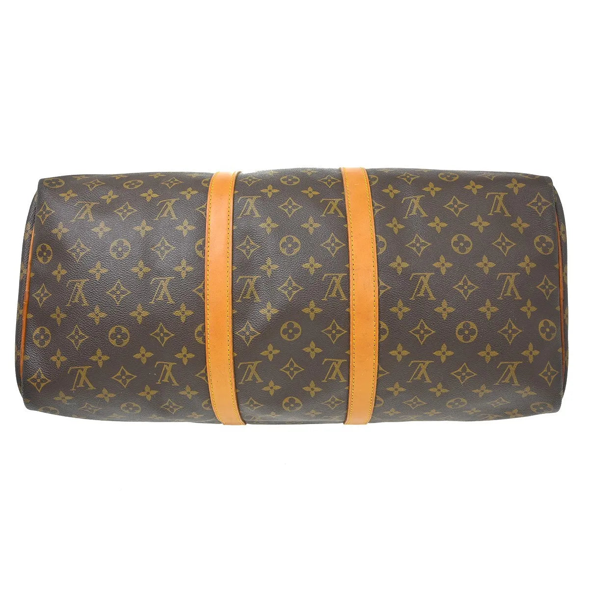 Louis Vuitton Keepall Bag Monogram Canvas Brown Canvas Travel Bag Bag (Pre-Owned)