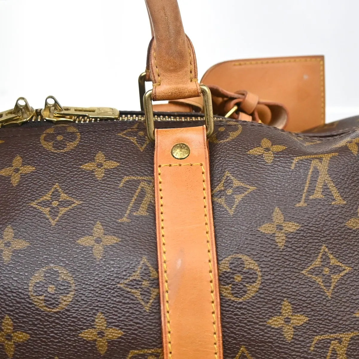 Louis Vuitton Keepall Monogram Brown Canvas Travel Bag Bag (Pre-Owned)