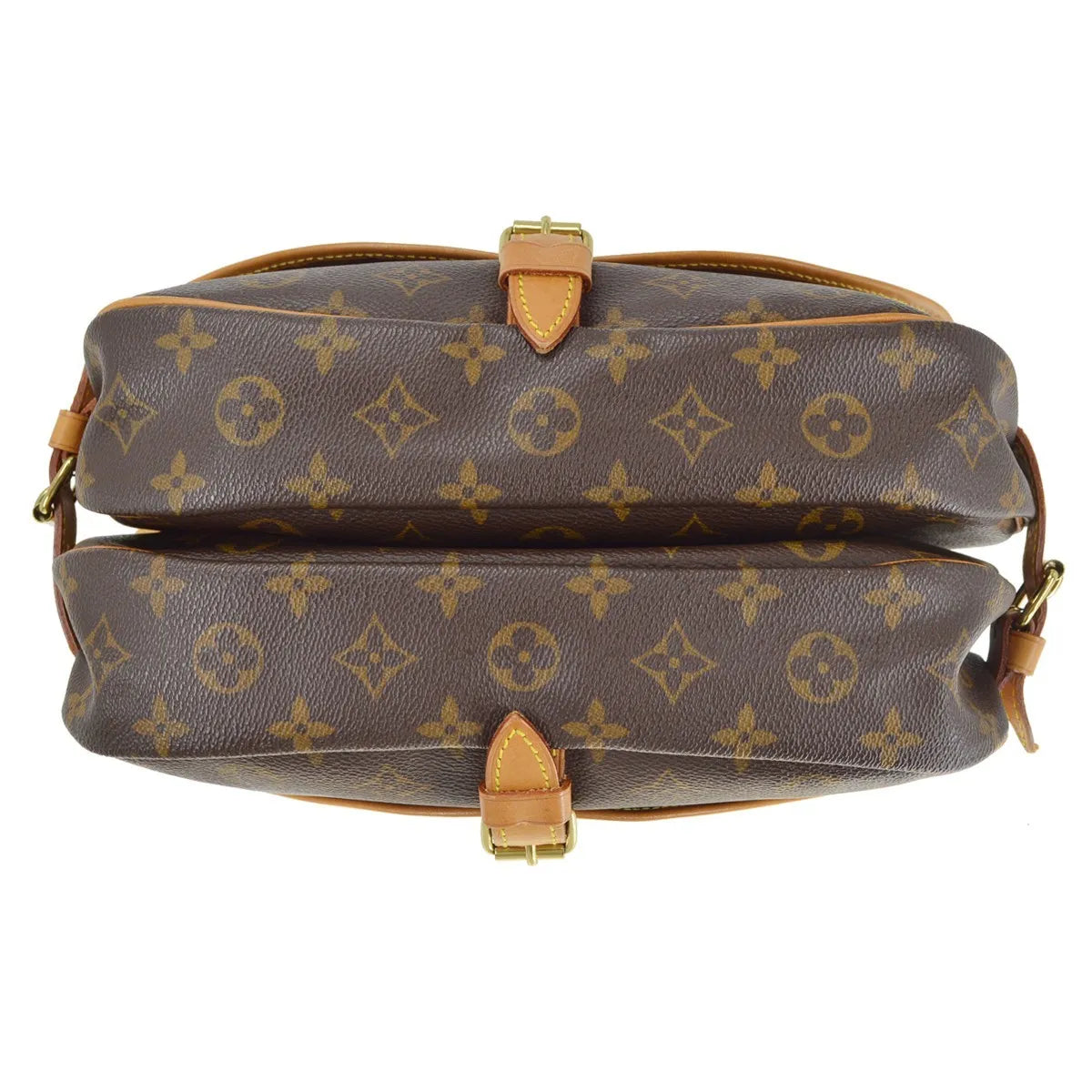 Louis Vuitton Saumur Monogram Canvas Brown Canvas Shoulder Bag Bag (Pre-Owned)