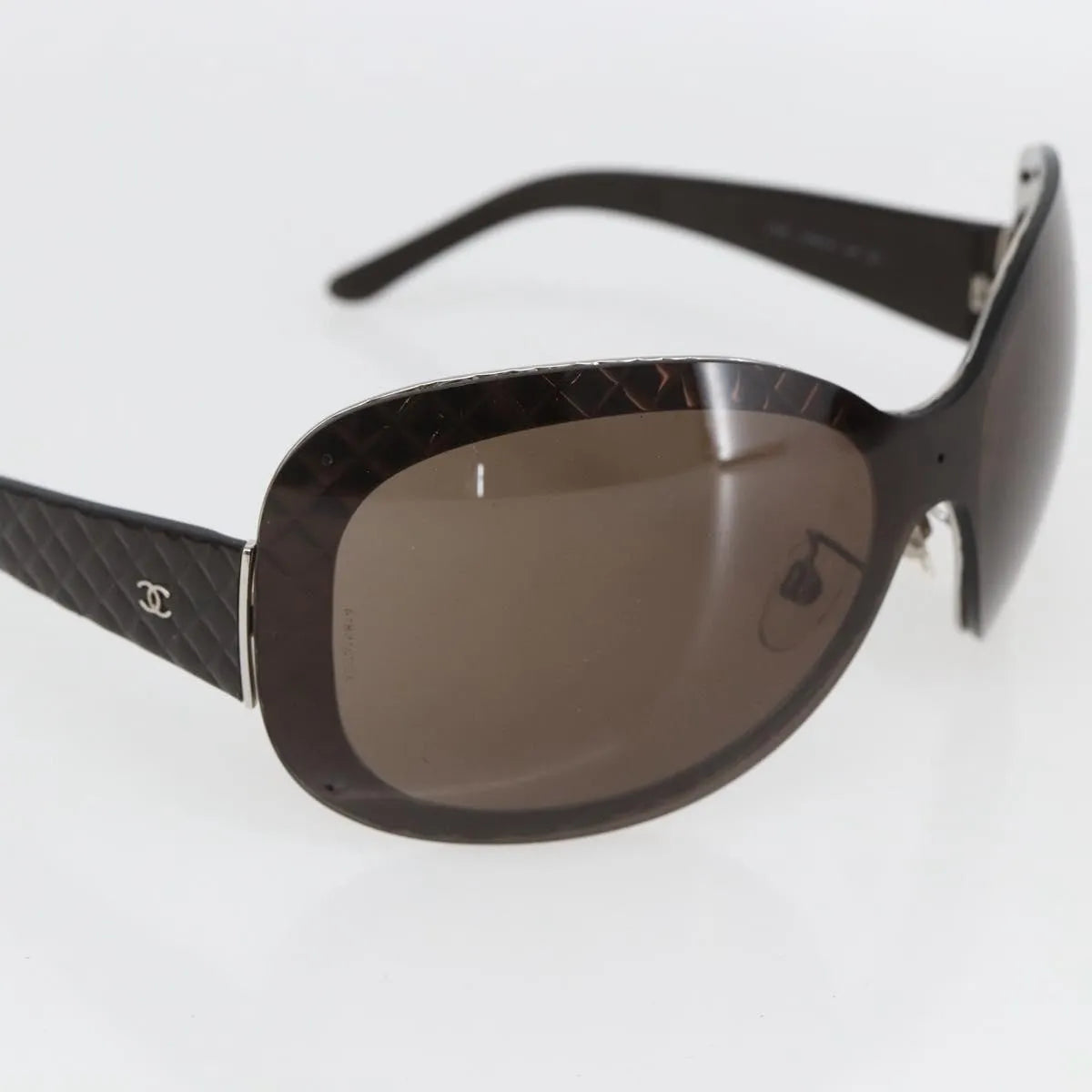 Chanel Logo Cc Sunglasses Plastic Brown Plastic Sunglasse Accessory (Pre-Owned)
