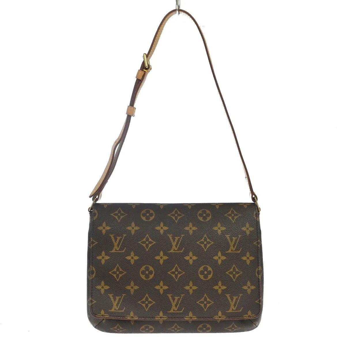 Louis Vuitton Musette Tango Monogram Canvas Brown Canvas Shoulder Bag Bag (Pre-Owned)