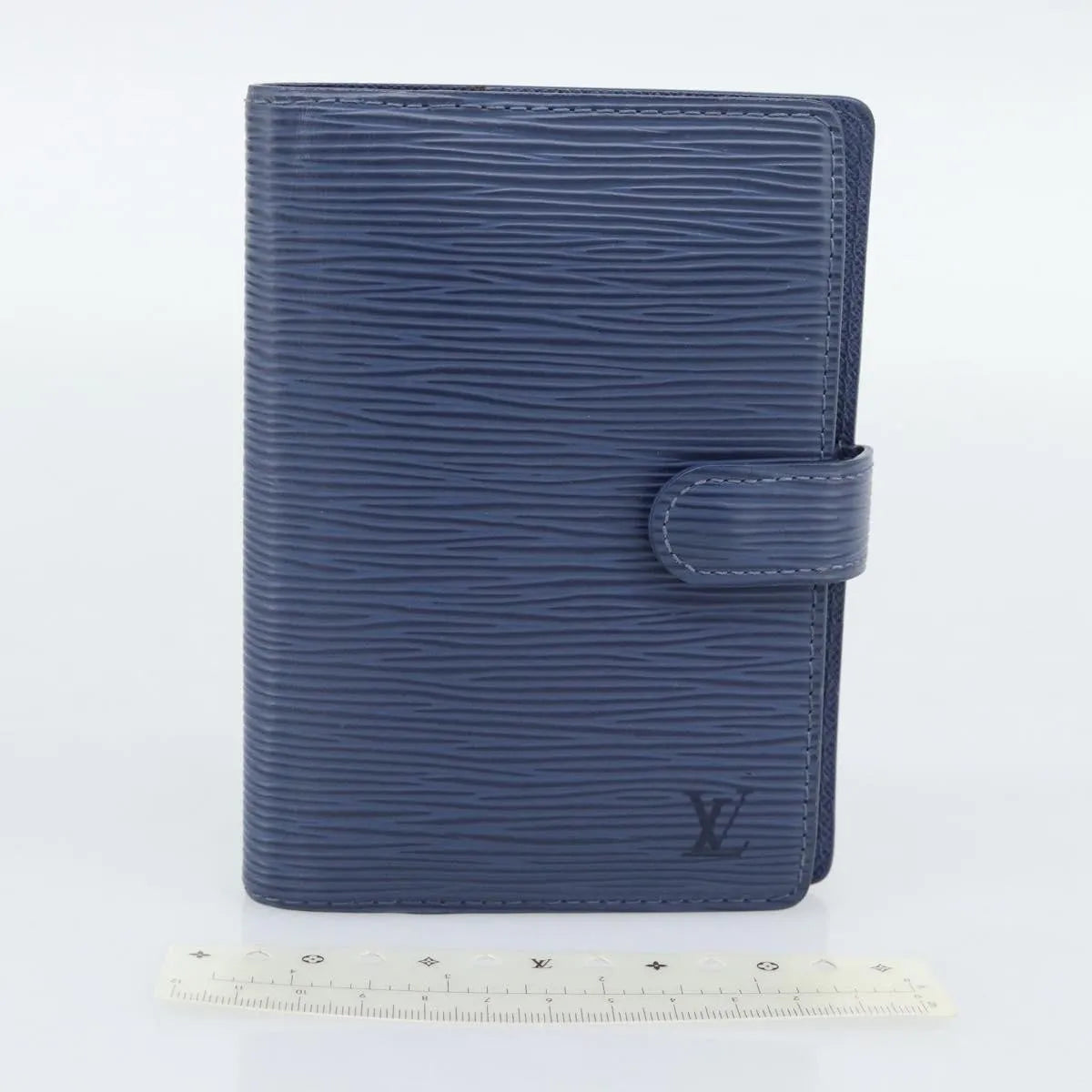 Louis Vuitton Agenda Cover Epi Blue Leather Clutche & Pouche Bag (Pre-Owned)