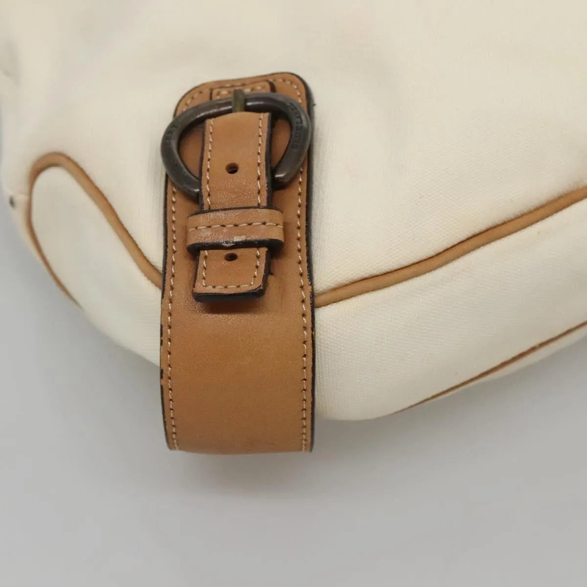 Burberry Blue Label Canvas White Canvas Shoulder Bag Bag (Pre-Owned)