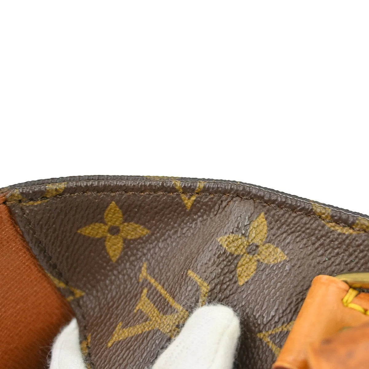 Louis Vuitton Cartouchiere Monogram Canvas Brown Canvas Shoulder Bag Bag (Pre-Owned)