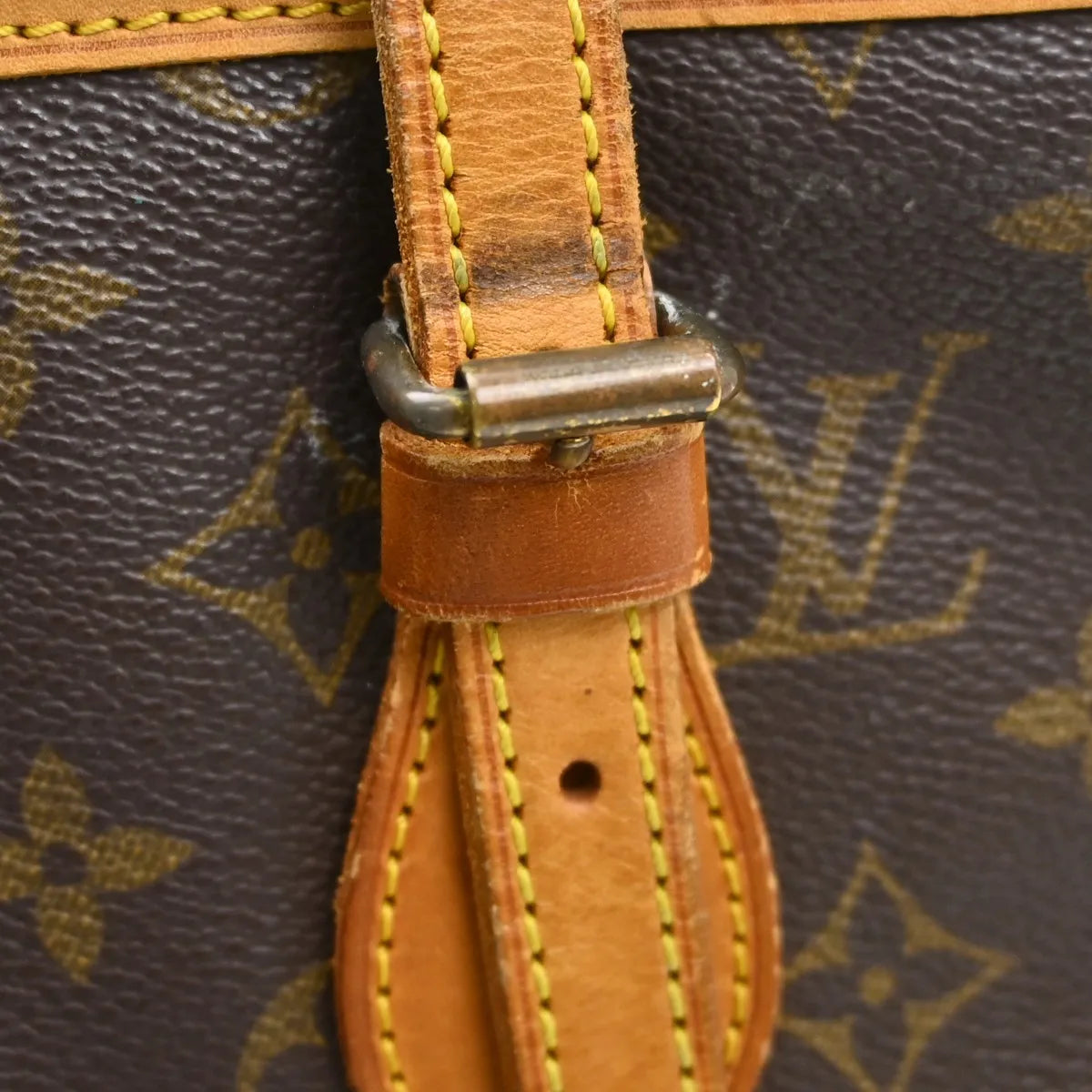 Louis Vuitton Petit Bucket Bag Monogram Canvas Brown Canvas Tote Bag Bag (Pre-Owned)