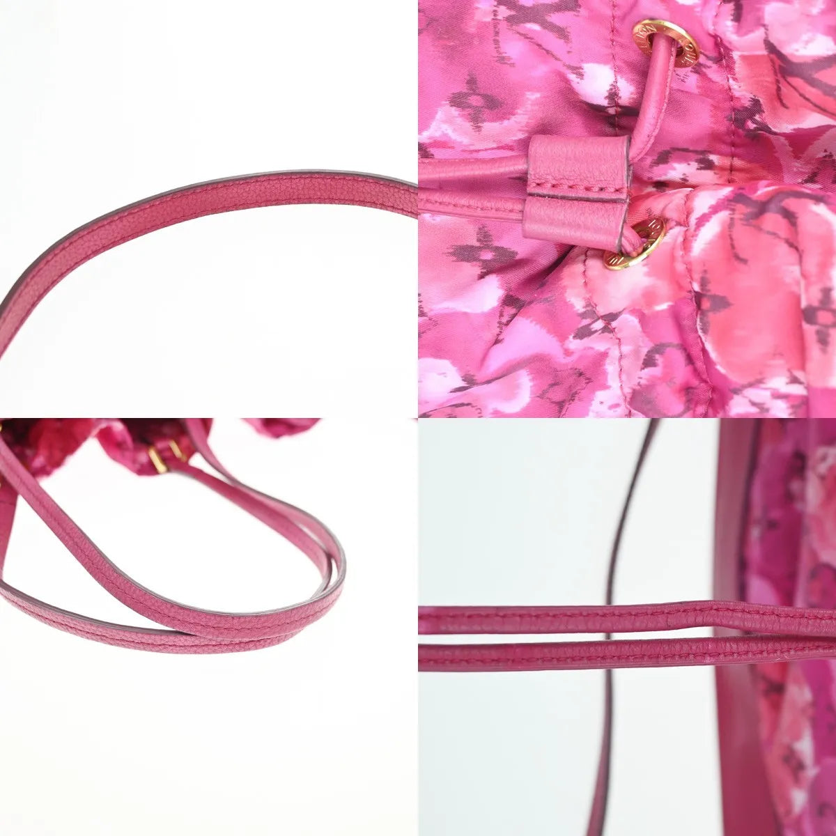 Louis Vuitton Noefull Ikat Nylon Pink Nylon Shoulder Bag Bag (Pre-Owned)