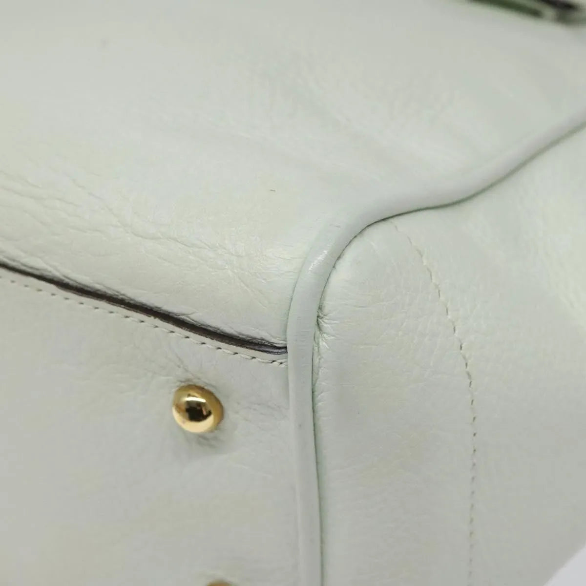 Loewe Heritage Tote Leather White Leather Tote Bag Bag (Pre-Owned)