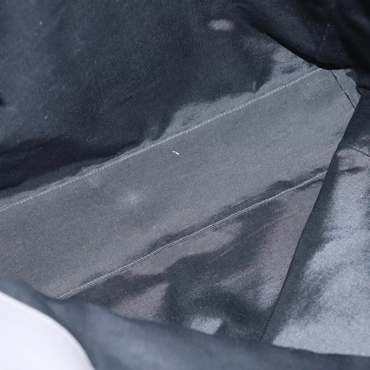 Saint Laurent Reversible North South Shopper Tote Leather Gray Leather Tote Bag Bag (Pre-Owned)