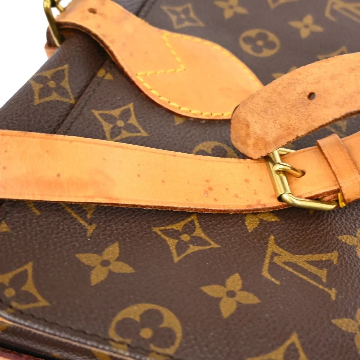 Louis Vuitton Cartouchiere Monogram Canvas Brown Canvas Shoulder Bag Bag (Pre-Owned)