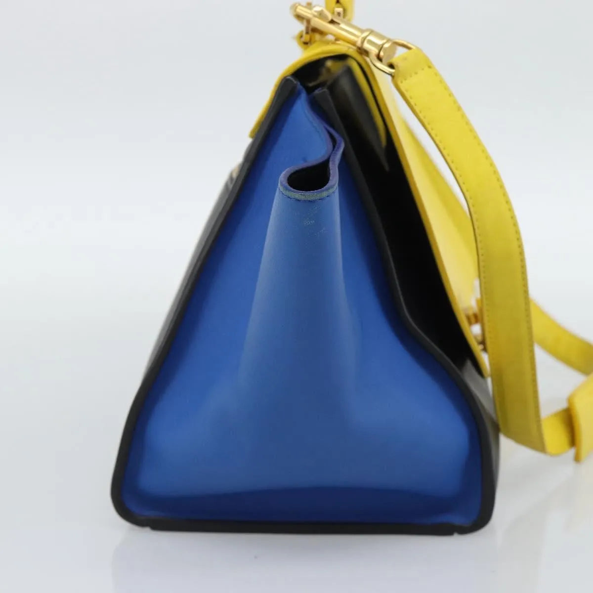 Celine Tricolor Trapeze Leather Multicolour Leather Handbag (Pre-Owned)