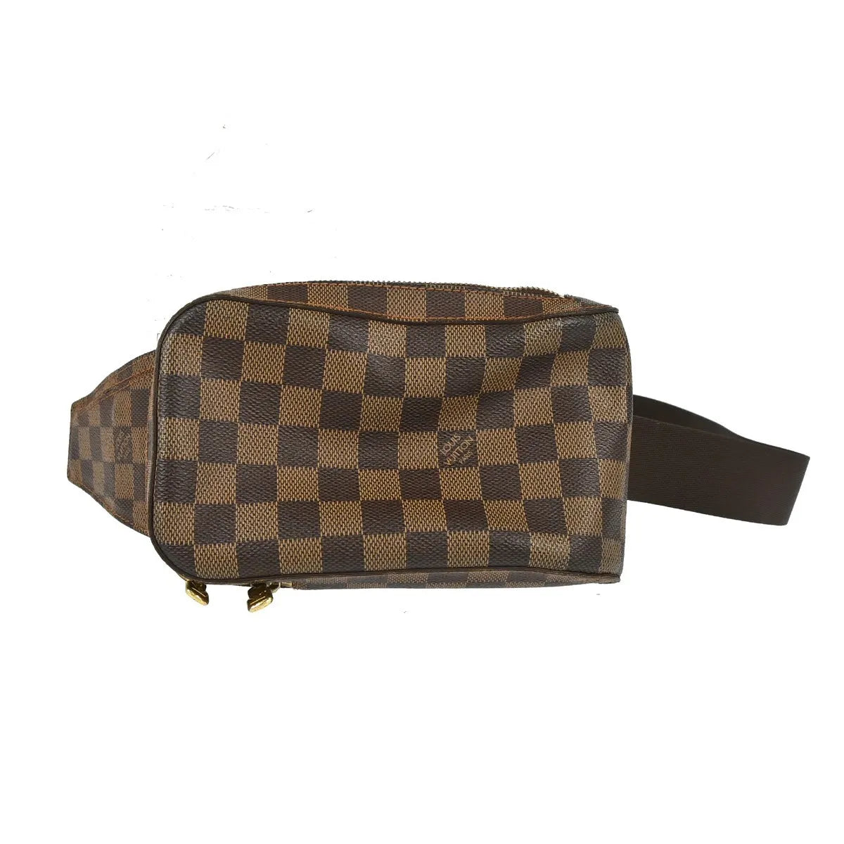 Louis Vuitton Geronimos Waist Damier Ebene Brown Canvas Shoulder Bag Bag (Pre-Owned)