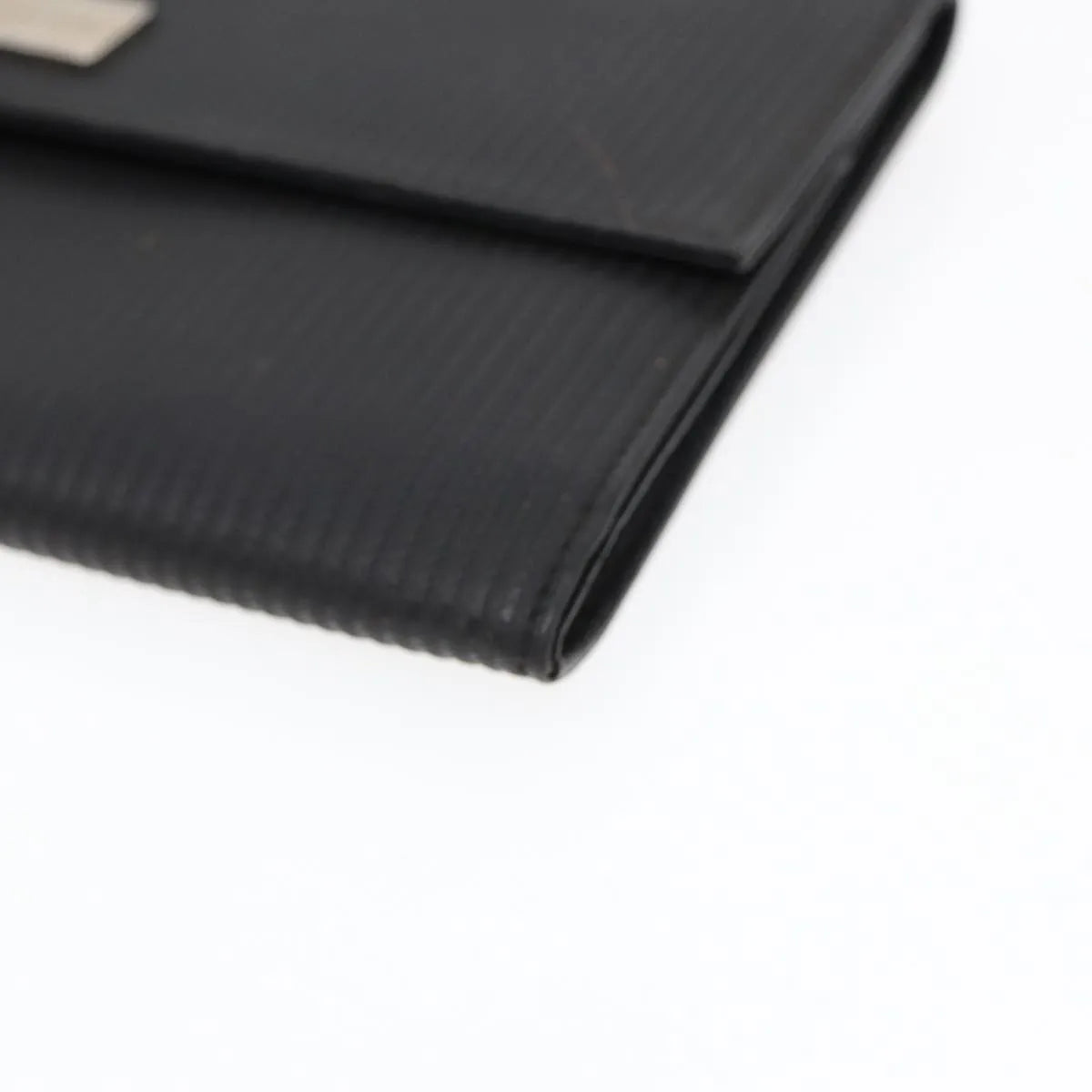 Bvlgari Clutch Pvc Leather Black Pvc Clutche & Pouche Bag (Pre-Owned)