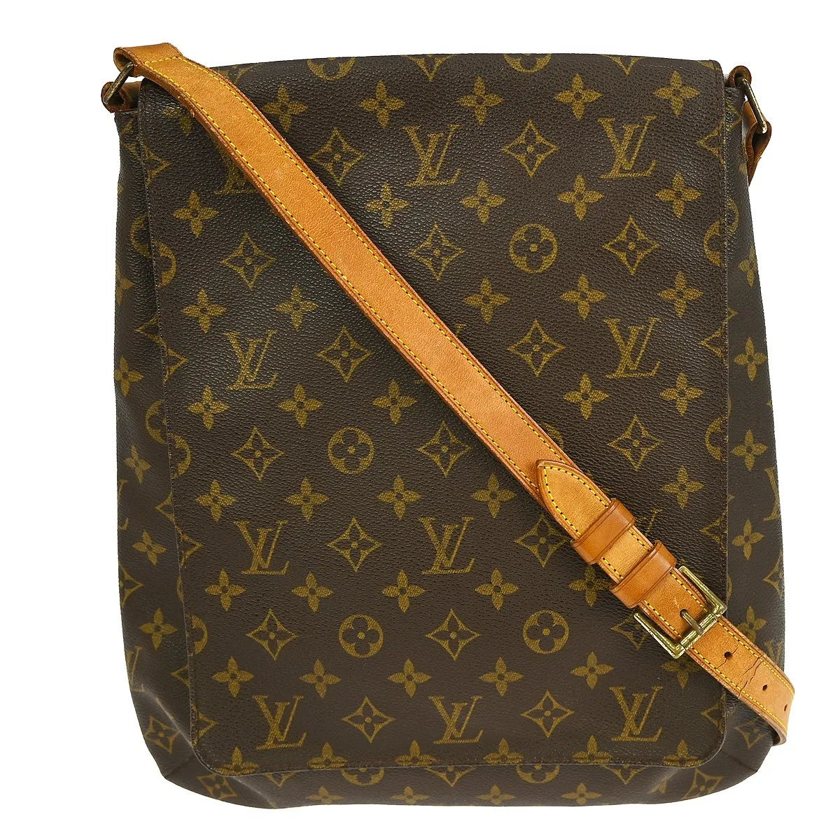Louis Vuitton Musette Salsa Handbag Monogram Canvas Brown Canvas Shoulder Bag Bag (Pre-Owned)