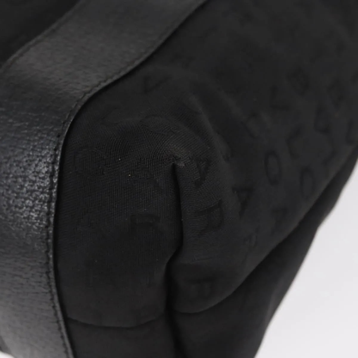 Bvlgari Logomania Canvas Black Canvas Tote Bag Bag (Pre-Owned)