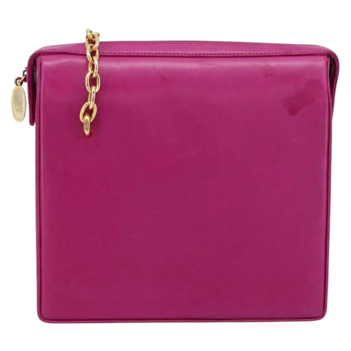 Christian Dior Chain Pink Leather Shoulder Bag Bag (Pre-Owned)