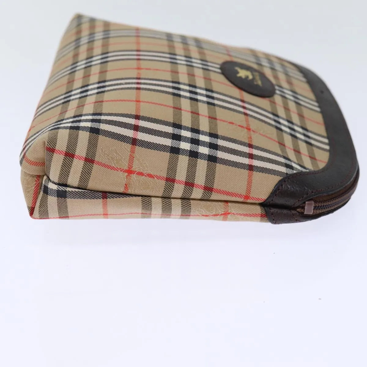 Burberry Nova Check Pochette Canvas Beige Canvas Clutche & Pouche Bag (Pre-Owned)