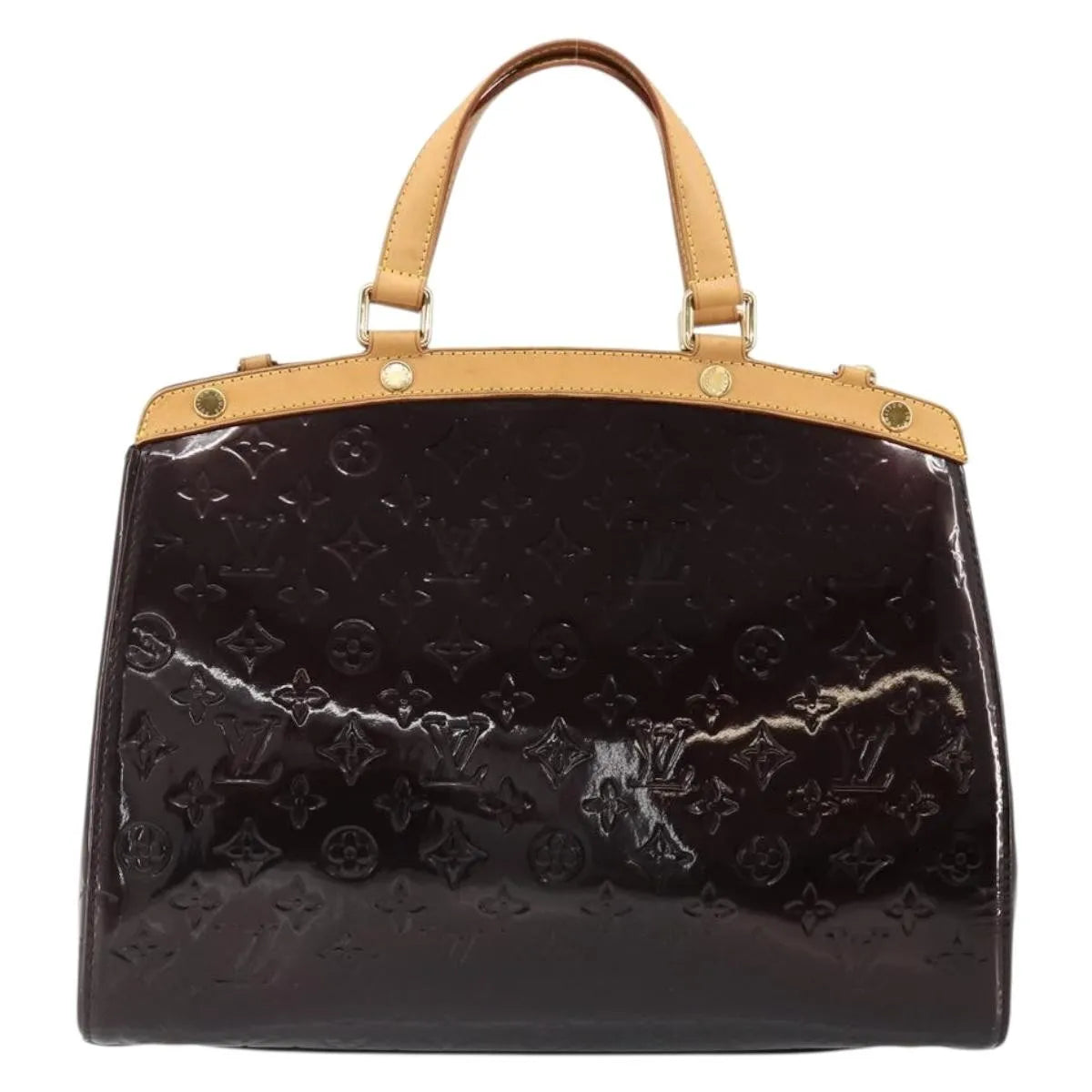Louis Vuitton Blair Monogram Vernis Purple Patent_Leather Handbag (Pre-Owned)