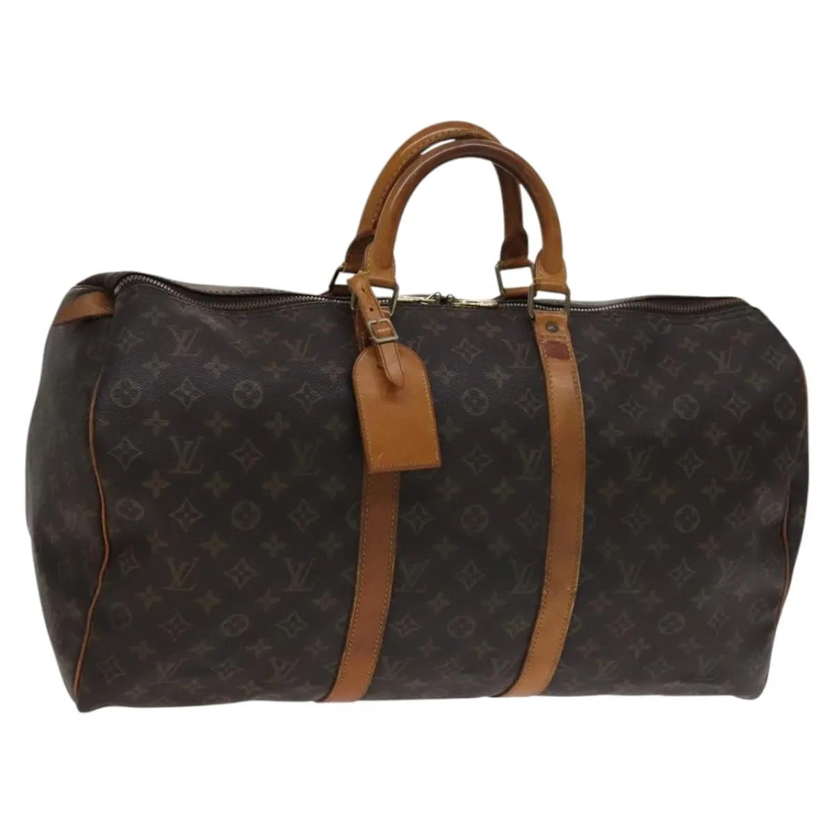Louis Vuitton Keepall Monogram Canvas Brown Canvas Travel Bag Bag (Pre-Owned)