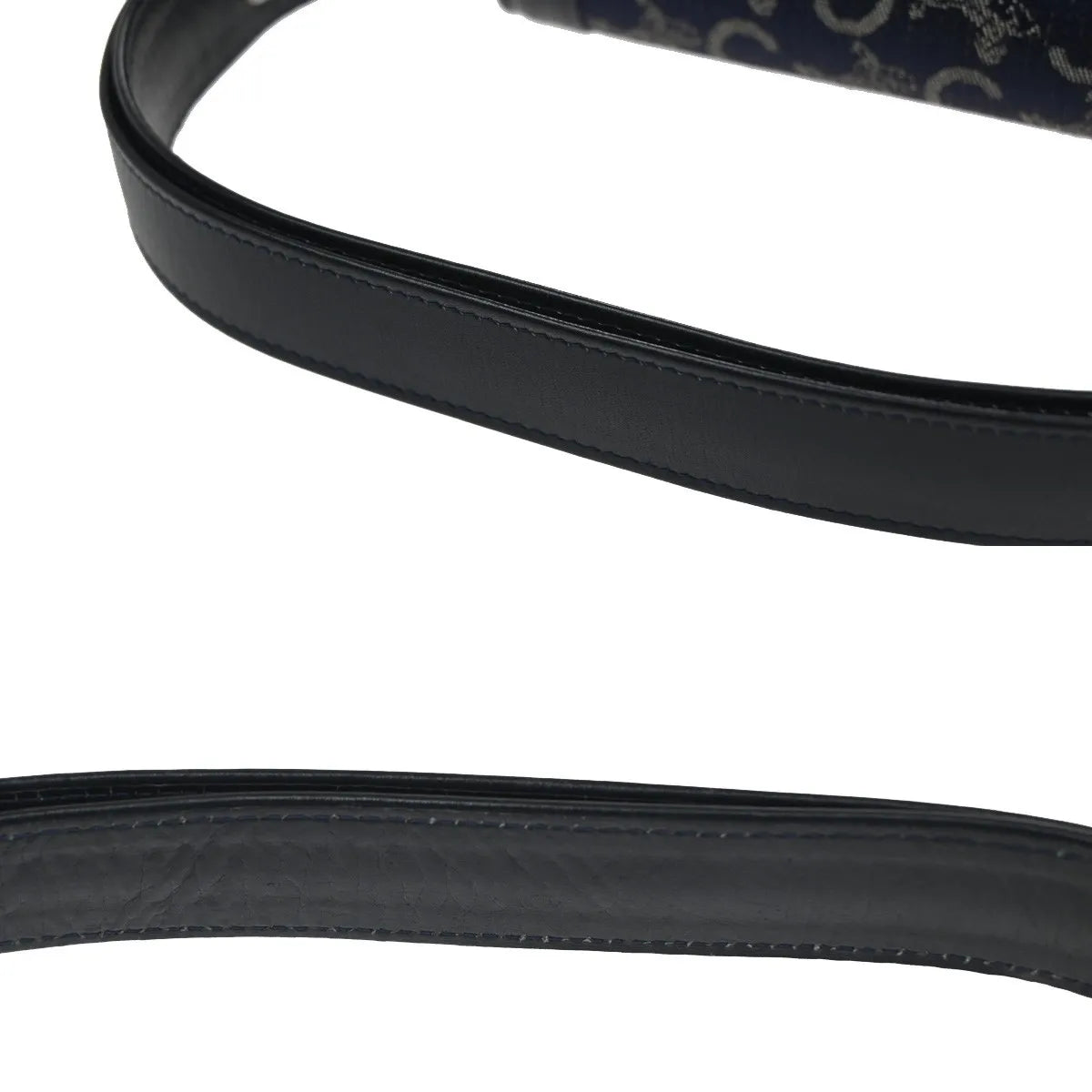 Celine Horse Carriage Canvas And Leather Navy Canvas Shoulder Bag Bag (Pre-Owned)