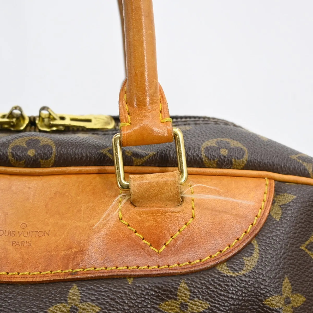 Louis Vuitton Deauville Monogram Canvas Brown Canvas Handbag (Pre-Owned)