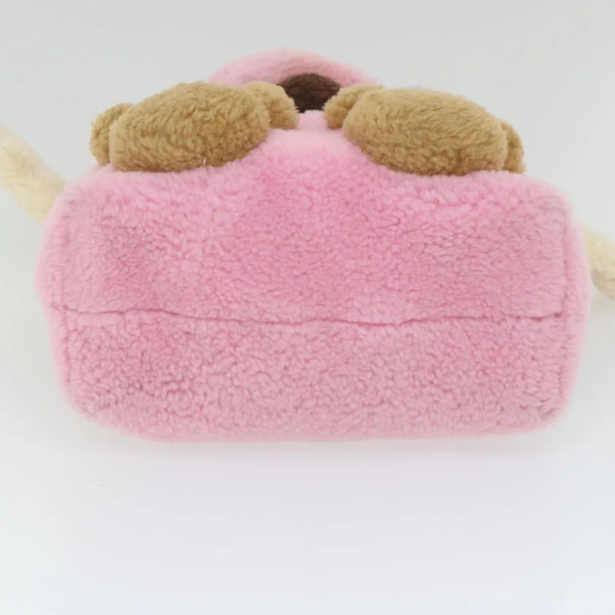 Gucci Children's Flying Bear Tote Wool Pink Wool Handbag (Pre-Owned)