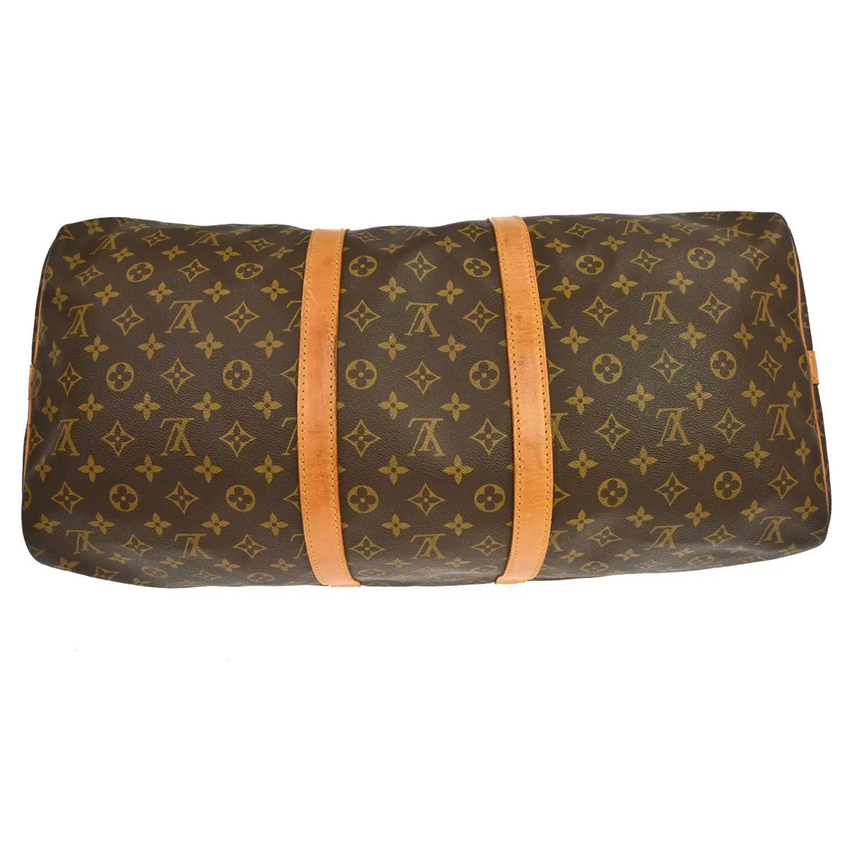 Louis Vuitton Keepall Bandouliere Monogram Canvas Brown Canvas Travel Bag Bag (Pre-Owned)