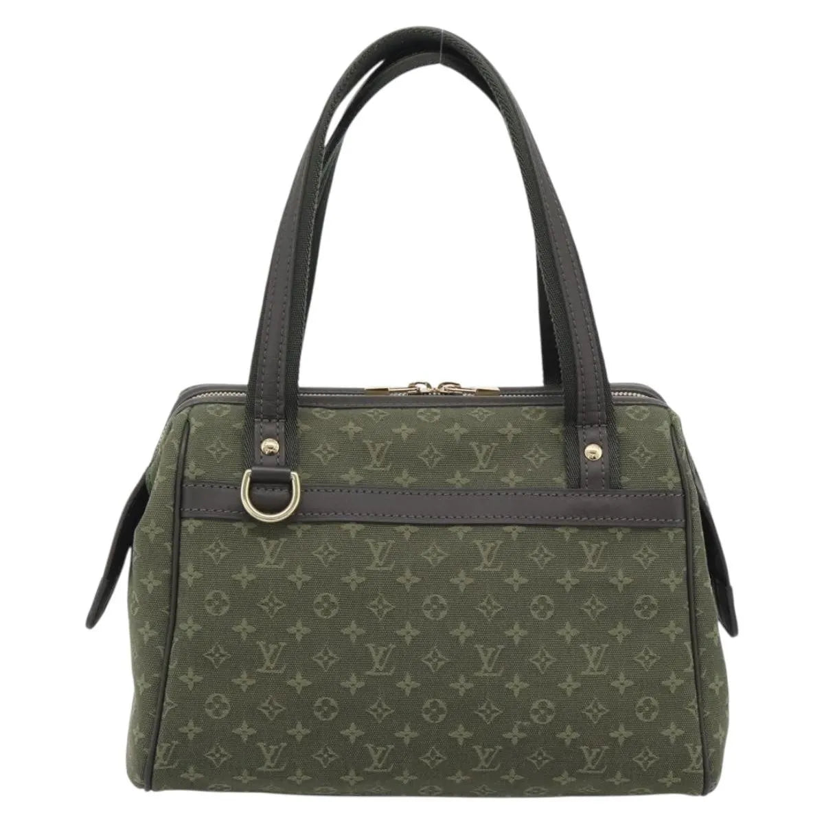 Louis Vuitton Joséphine Mini Lin Khaki Canvas Handbag (Pre-Owned)