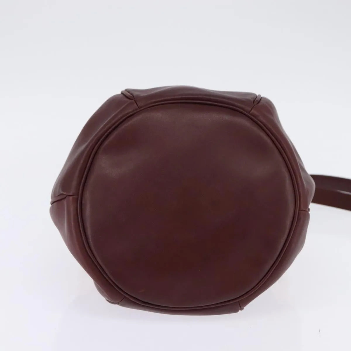 Cartier Must De Cartier Leather Burgundy Leather Shoulder Bag Bag (Pre-Owned)