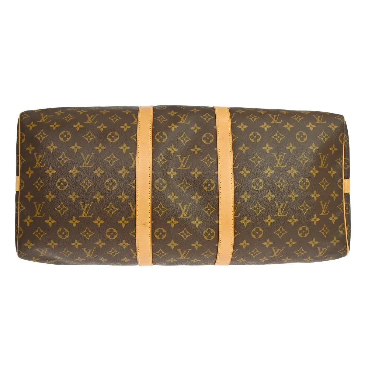 Louis Vuitton Keepall Bandouliere Bag Monogram Canvas Brown Canvas Travel Bag Bag (Pre-Owned)