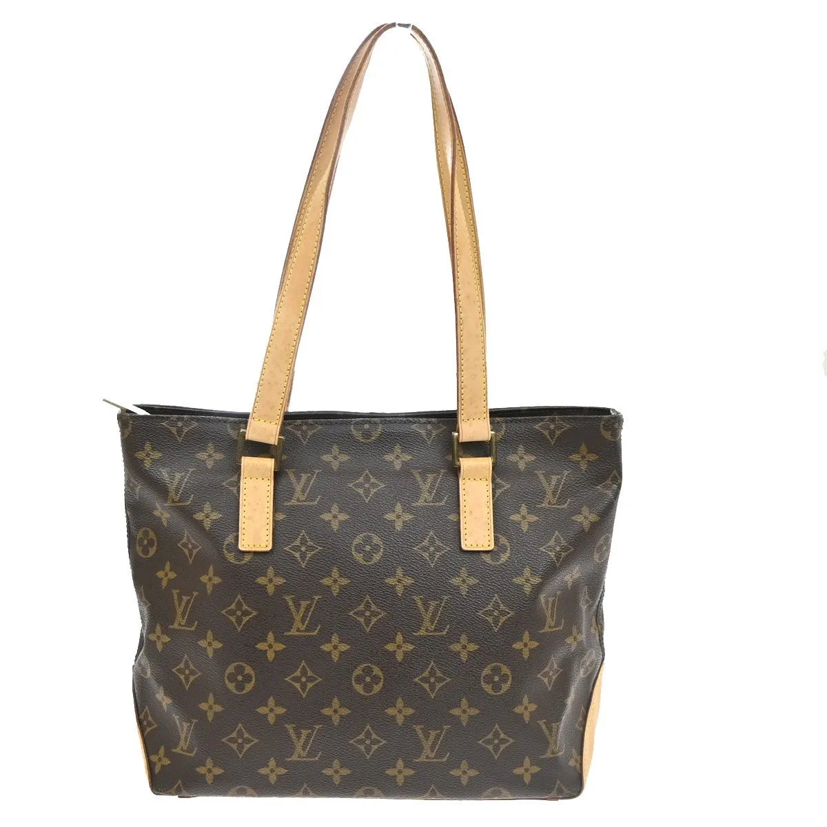 Louis Vuitton Cabas Mezzo Monogram Canvas Brown Canvas Shoulder Bag Bag (Pre-Owned)