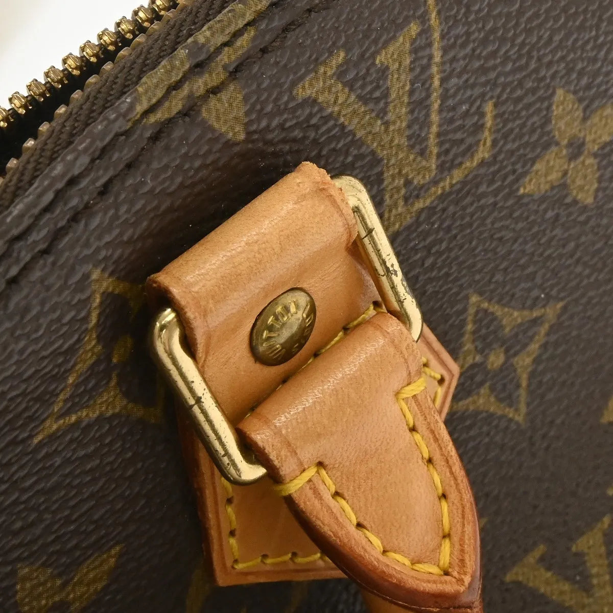 Louis Vuitton Vintage Alma Monogram Canvas Brown Canvas Handbag (Pre-Owned)