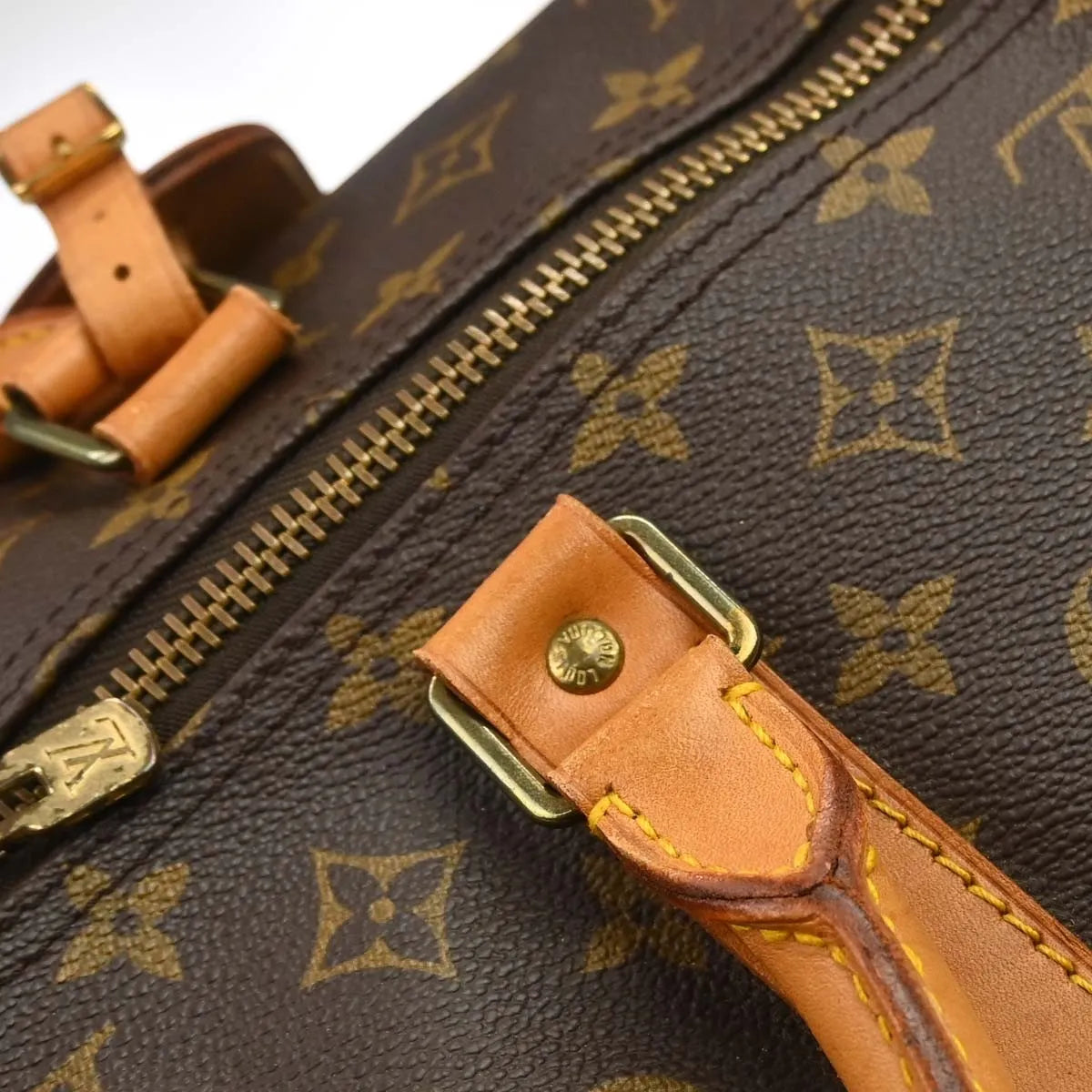 Louis Vuitton Keepall Monogram Canvas Brown Canvas Travel Bag Bag (Pre-Owned)