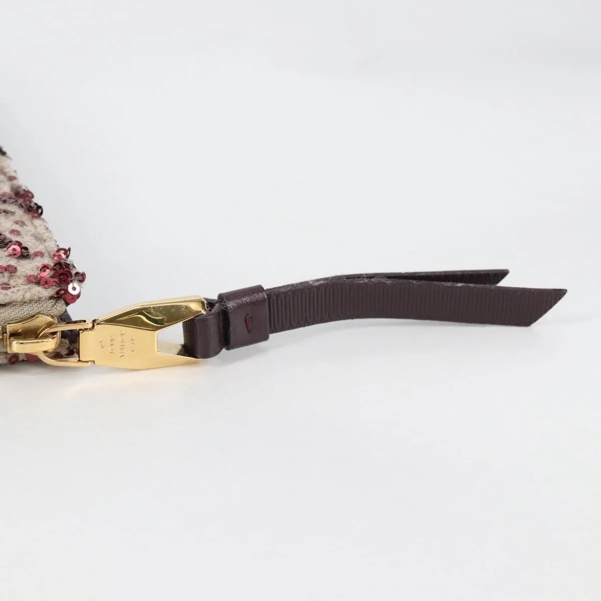 Louis Vuitton Pochette Felt And Sequin Burgundy Canvas Clutche & Pouche Bag (Pre-Owned)