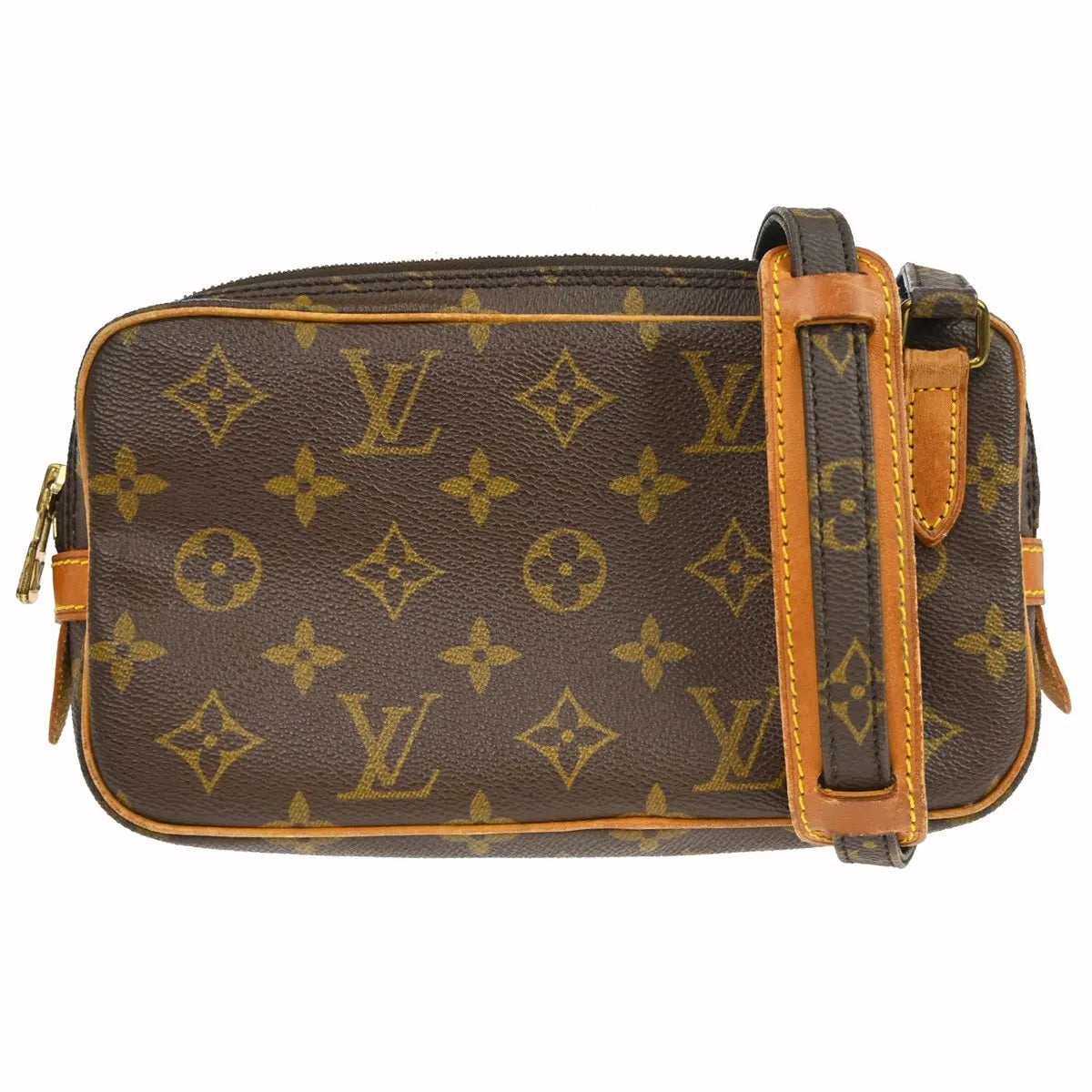 Louis Vuitton Pochette Marly Bandouliere Monogram Canvas Brown Canvas Clutche & Pouche Bag (Pre-Owned)