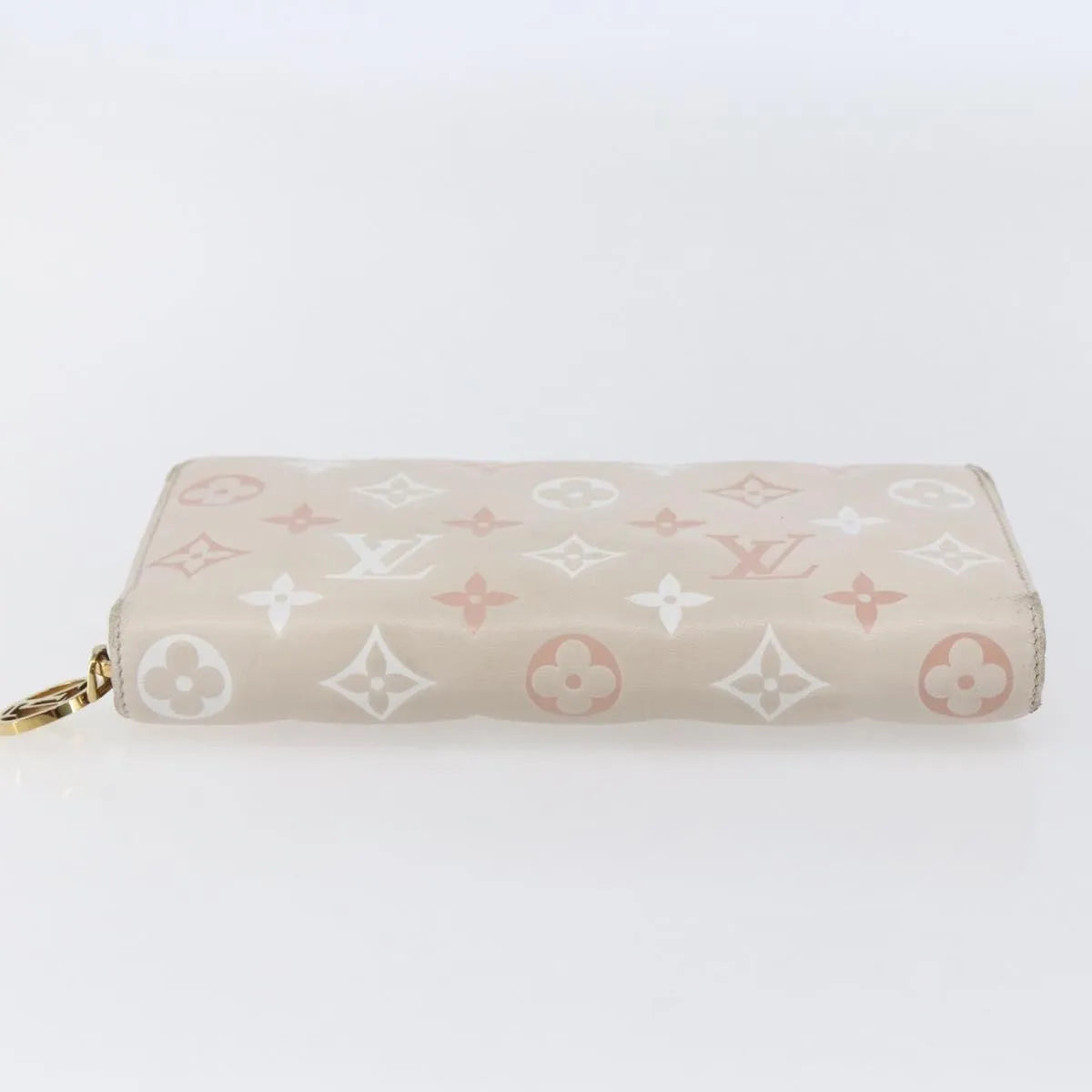 Louis Vuitton Coussin Zippy Monogram Embossed Lambskin Pink Canvas Wallets Accessory (Pre-Owned)