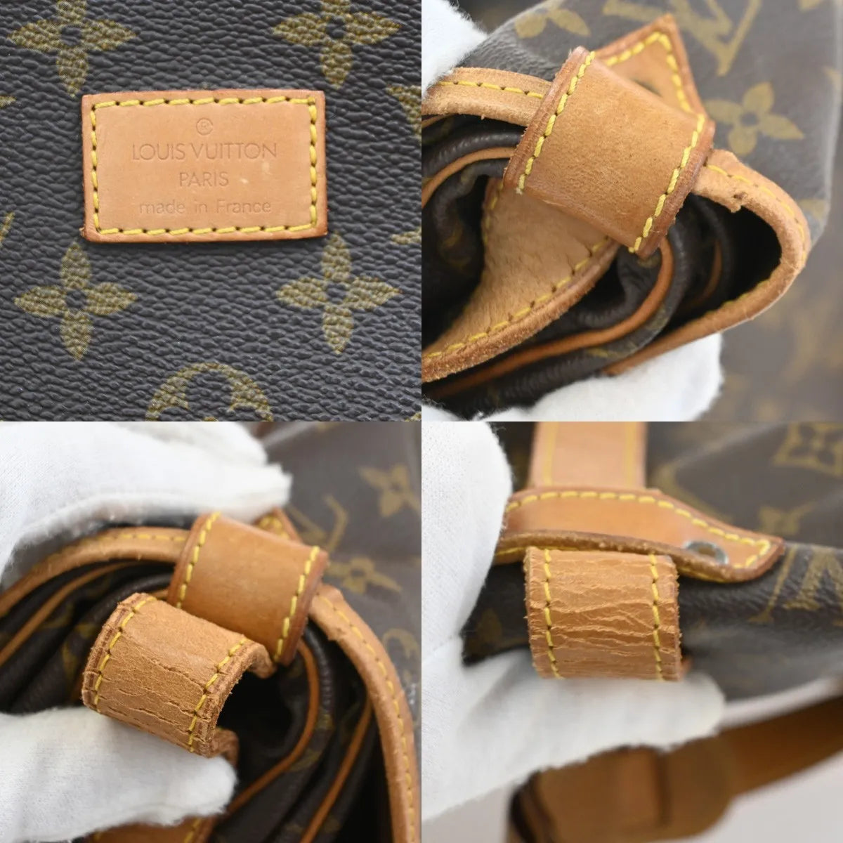 Louis Vuitton Saumur Monogram Canvas Brown Canvas Shoulder Bag Bag (Pre-Owned)