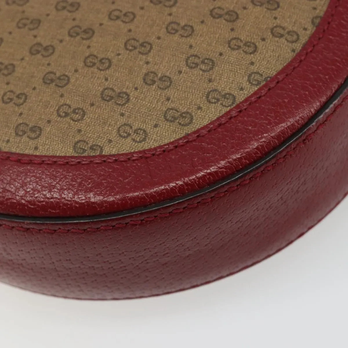 Gucci Doraemon Round Printed Mini Gg Coated Canvas Beige Canvas Shoulder Bag Bag (Pre-Owned)