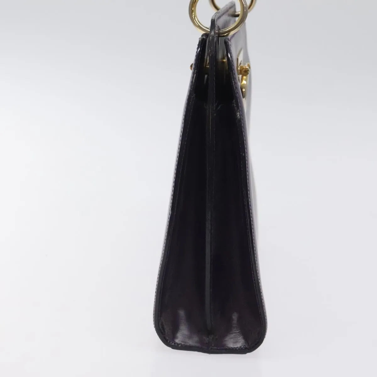 Celine Vintage Leather Purple Leather Handbag (Pre-Owned)
