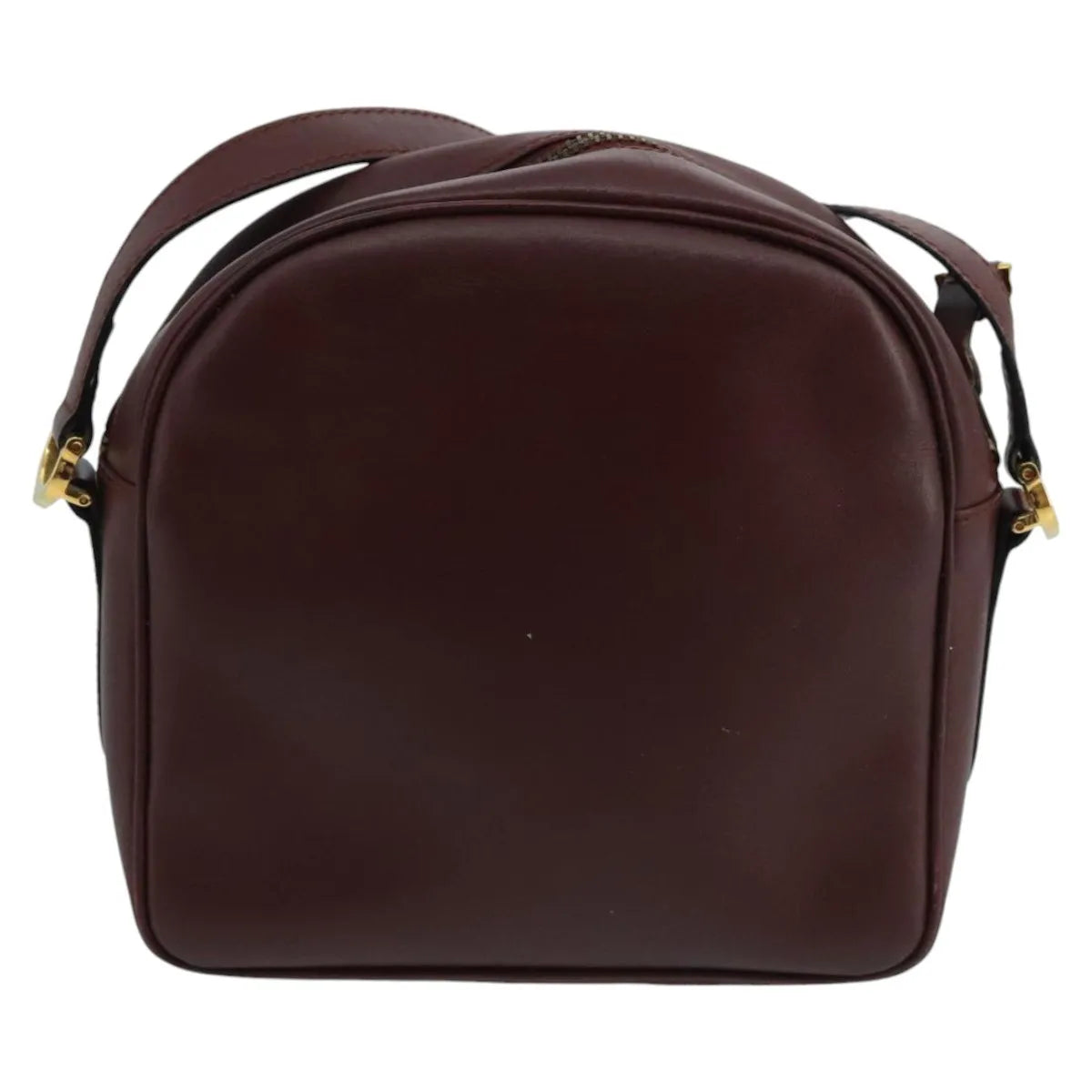 Cartier Must De Cartier Leather Burgundy Leather Shoulder Bag Bag (Pre-Owned)